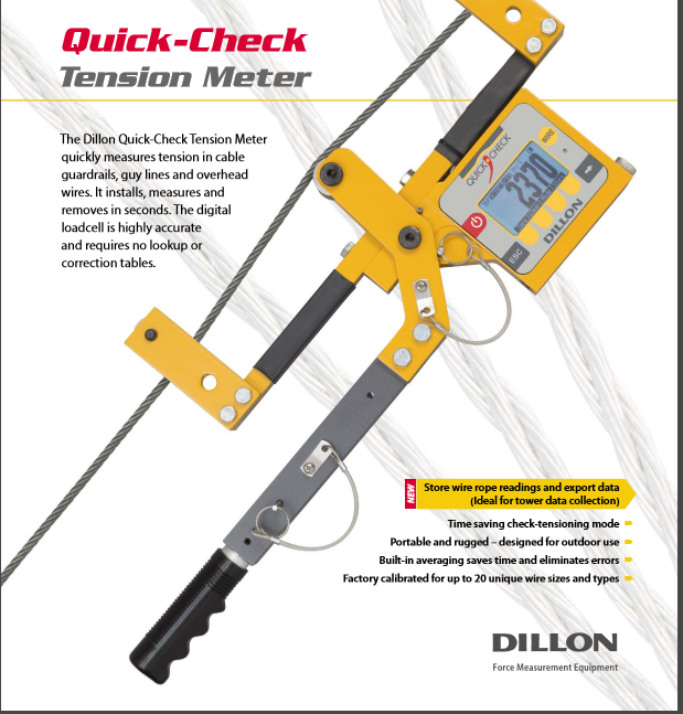 5 lý do bạn nên chọn máy đo lực căng dây cáp Quick-Check